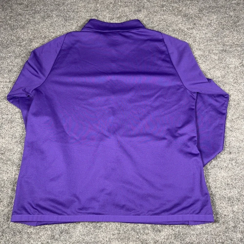 Nike Dri-FIT Mens Purple Full Zip Track Jacket Six Pack Graphic Large Mock Neck